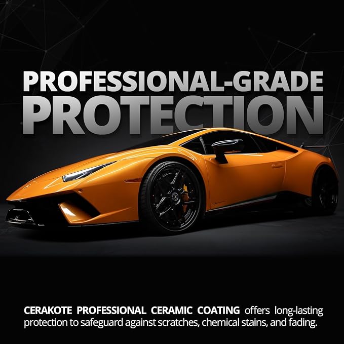 Cerakote Pro Ceramic Bundle – Car Wash & Professional Ceramic Kit with Microfiber Towels – Exterior Auto Cleaning & Protection Kit - Prep and Apply Cerakote Professional Ceramic Paint Coating