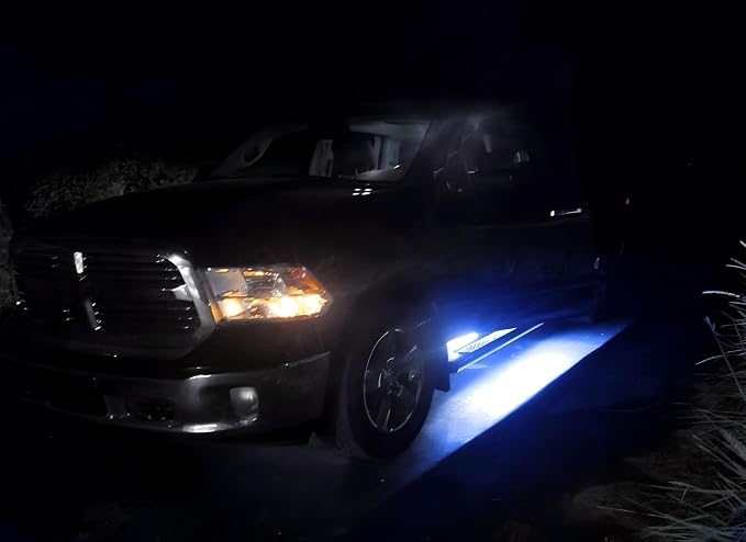 iJDMTOY 40-Inch 63-SMD Flexible LED Running Board/Side Step Lighting Kit Compatible with Ford GMC Chevy Dodge Toyota Nissan Honda Truck SUV, Ultra Blue