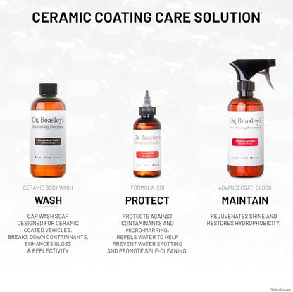 Dr. Beasley's Ceramic Body Wash 1 Gallon - Elite Car Care for Ceramic Coated Vehicles, Breaks Down Contaminants, Ultra Concentrated, Enhances Gloss & Reflectivity