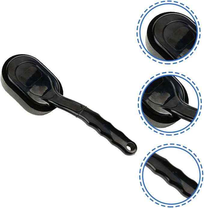 Ergonomic Tire Shine Applicator with Handle Removable Sponge Pad for Tire Dressing and Cleaning Lightweight Design for Easy Use and Storage for Car Detailing