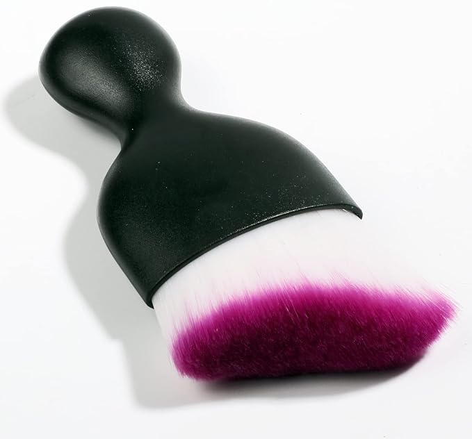 AOCISKA Car Interior Detailing Brush,Soft Bristle Cleaning Brush Car Detailing Brush Dusting Brush,Car Interior Cleaning Tool,Auto Detail Brush Car Dash Duster Brush (Black&Purple)
