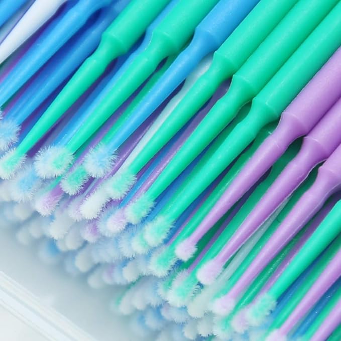 Touch Up Paint Brushes for Automotive Paint Chip Repair Disposable Micro Applicators (1.5, 2.0,2.0, 2.5MM, Multi)-200PCS