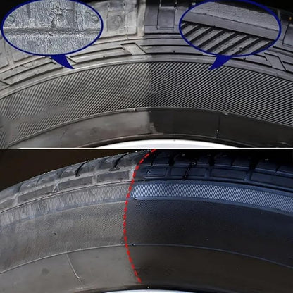 Tyre Nourish Cream, 2026 Car Tire Coating Paste, Powerful Wheel Cleaning Refurbish Wax, Long-Lasting Tire Shine Gel for for Wheel Protection, Restores Black Gloss (Black 2pcs Small)