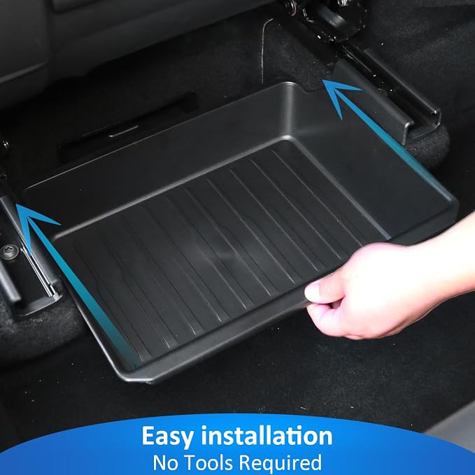 GEEDAR Under Seat Storage Box Organizer for Tesla Model Y 2025 Refresh (Juniper) - Rear Section, New Model Y 2025 Hidden Storage Box, Washable Underseat Organizer Fit Tesla Model Y 2025 Accessories