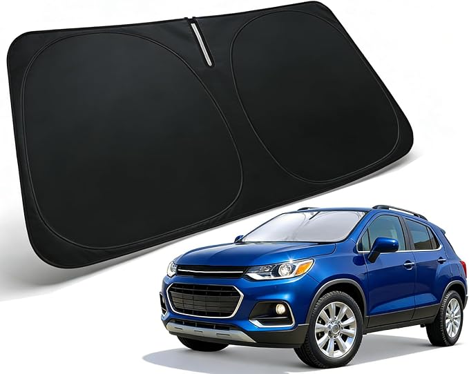 Windshield Sun Shade for 2013-2023 Chevy Trax Accessories, Car Front Window Sun Visor & Heat Shield | 240T Sunshade Protection Blocks UV Rays Keep Your Car Cooler