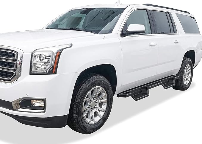 APS Stainless Steel Pocket Steps Running Boards Side Bars Compatible with Suburban Yukon XL 2005-2020 (Exclude Z71 Hybrid) & Avalanche 03-13 (Without Body Cladding)