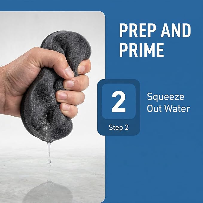 2PCS Car Tire Shine Applicator Pads, Hex Grip Wave Contoured Vehicle Detailing Foam Sponge Tool, Reusable Automotive Tyre Cleaning Accessories, Universal for Truck SUV Sedan