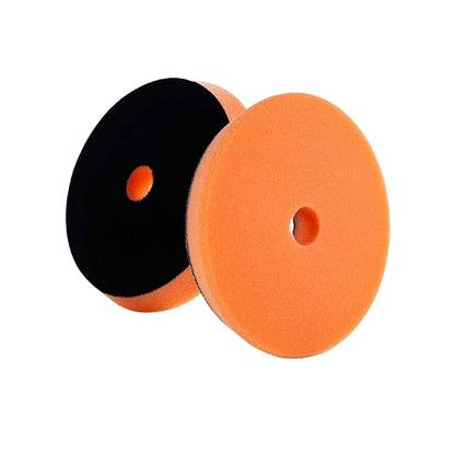 5.5" SDO Orange Foam Light Cutting Pad (2-Pack) – Lake Country Manufacturing – Premium Standard Duty Orbital Finishing Pad for Painted Surfaces – Fits 5" Backing Plate