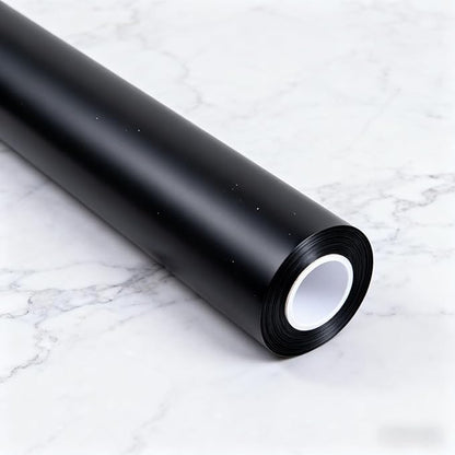 MHOO Car Wrap Film TPH Matte Black Stretch Film Fabric Perfect for car Decorate &Paint Anti-Collision Protection car Film TPH Paint Protective Film (5X50ft)