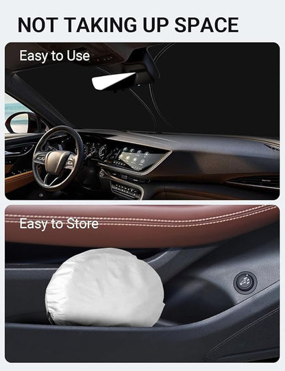 Proadsy Front Windshield Sun Shade Foldable Sunshade Protector Custom Fit 2026 2025 2024 2023 2022 2021 Buick Envision 1SV, Preferred, Essence, Premium, Premium II SUV Accessories