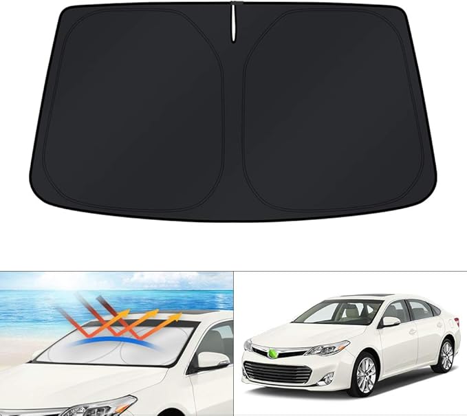 KUST Windshield Sun Shade for 2013-2018 Toyota Avalon Accessories Custom Fit Window Shield Cover Sun Visor Protector Foldable Sun Blocker UV Sunshade Keep Your Car Cooler