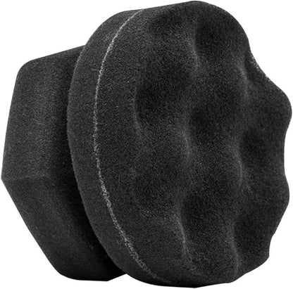 Tire Cleaner, Tire Dressing Shine Applicator (4 Pack), Round Grip Deeper Brush Dressing Applicator Pad Wave to Reach Trim Makes Detailing Tires Easier, Shine