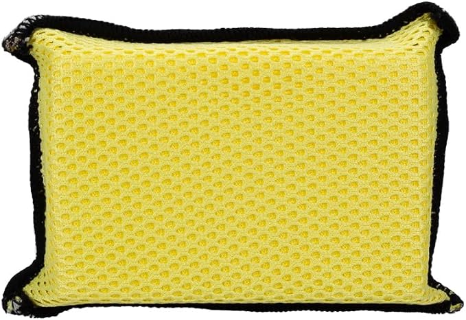 Maxshine Premium Microfiber Waxing Applicator for Car Detailing, Yellow & Grey, 9x13x4cm, 3 Pack
