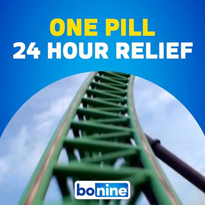 Bonine Non-Drowsy Motion Sickness Relief - Chewable Tablets with Meclizine HCL 25mg - Non Drowsy Medicine for Nausea or Motion Sickness - Cruise Essentials - Raspberry Flavor, 28 Chewable Tablets