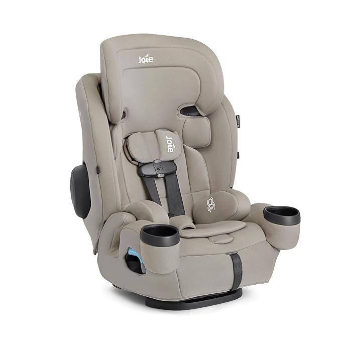 Joie Baby, Saffron™ SI 4‑in‑1 Convertible Car Seat, Rear‑Facing, Forward‑Facing, High‑Back & Booster, LockTight™ Install, Side Impact Protection, No‑Rethread Harness (Dove)