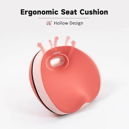 Donut Pillow Seat Cushion with Memory Foam for Tailbone Pain & Sciatica Relief - Ergonomic Hollow Office Chair Pad with Breathable Cover for Home Car Driving