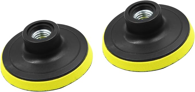 2pcs 3 Inch Car Automotive M14x2.0 Pad Backing Plate Hook Loop Polisher Buffing Auto Replacement Parts