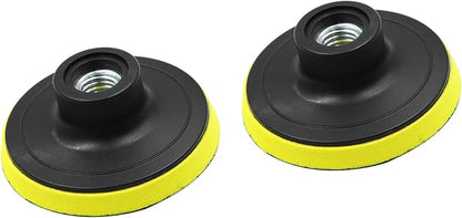 2pcs 3 Inch Car Automotive M14x2.0 Pad Backing Plate Hook Loop Polisher Buffing Auto Replacement Parts