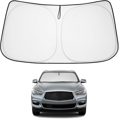 Proadsy 2026 Upgrade Front Windshield Sun Shade Foldable Sunshade Protector Custom Fit 2014-2021 Infiniti QX60 Accessories