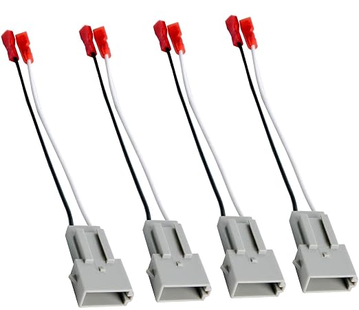 HSTECH 2 Pairs (4 Pack) 72-5512 Speaker Wire Adapters for Select 1989-Up Ford Vehicles