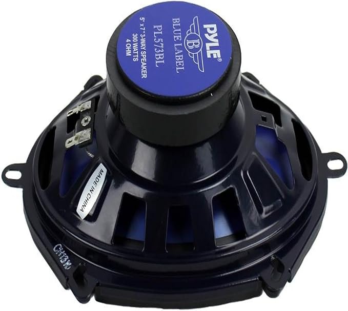 4) New Pyle PL573BL 5x7" 600 Watts 3-Way Car Coaxial Speakers Stereo Blue Four