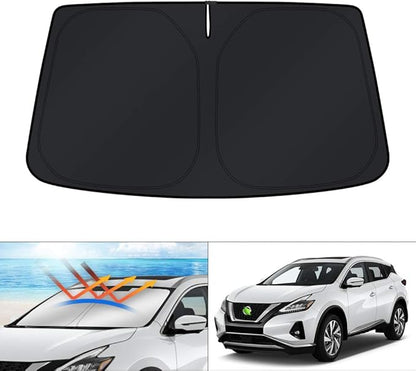 KUST Custom Fit Windshield Sun Shade for Nissan Murano Accessories 2015-2024 Sunshade Sun Visor Protector Foldable Blocks UV Rays Keep Your Car Cooler