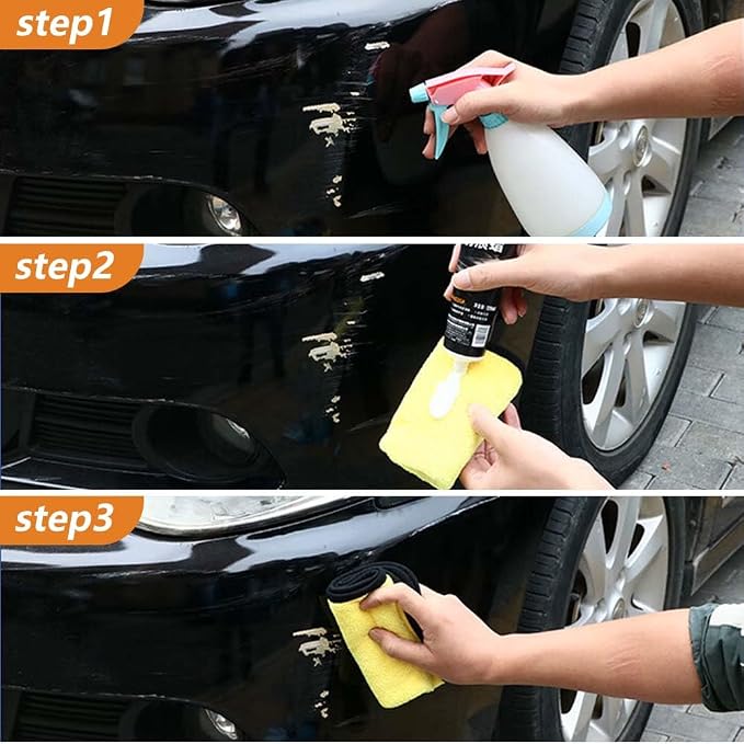 Car Scratch Repair Wax with Sponge and Towel, 2026 New Upgrade Car Scratch Remover Wax, Automotive Scratch Repair, Professional Car Paint Repair Compound for Deep Scratches (120g)