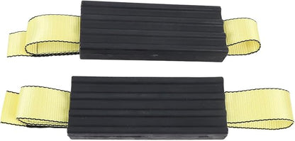 2 Pcs Tire Traction Straps with Work Gloves, Emergency Anti Slip Traction Straps for Trucks and Large SUVs, Non Slip ABS Material, Quick Installation for Snow Mud and Slippery Road