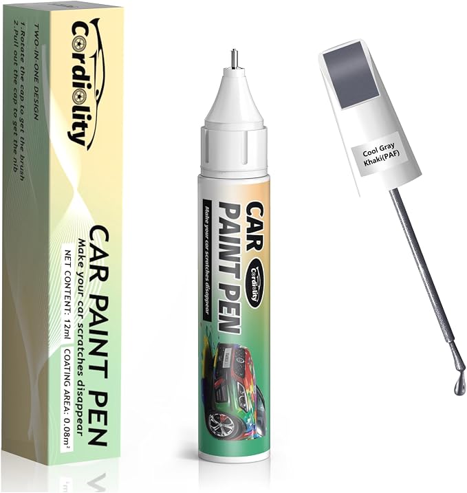 PAF Cool Gray Khaki Touch Up Paint for Subaru, Color Accurate Car Paint Scratch Repair Pen, Quick & Easy Fix Automotive Chips and Nicks