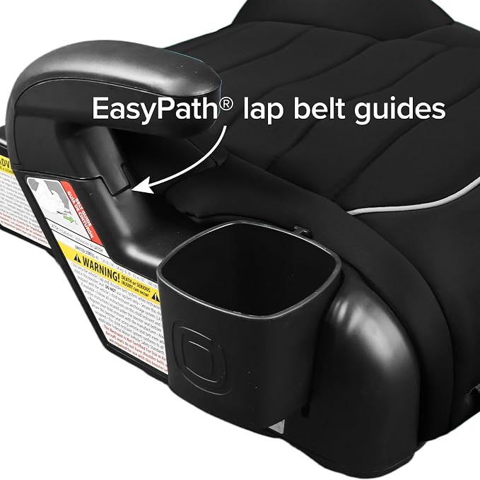 Diono Connect3 RXT Backless Booster, Pack of 2, Slim Fit 3-Across in Many Mid-Sized Sedans and SUVs, for Children from 40-120 lbs., Lightweight with Latch connectors, Black Storm