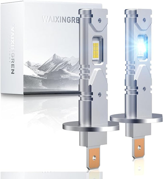 Bulb, 26000LM Super Bright 6500K 800% Brighter Bulbs with Turbo Fan, IP68 Waterproof, Plug-N-Play (H1-new)