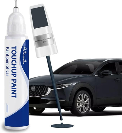 Polymetal Gray Metallic(47C) Touch Up Paint for Mazda Car Paint Pen Scratch Repair Two-In-One Touch Up Paint Automotive Paint Pen for MAZDA3 CX-5 CX-30 CX-50 CX-70
