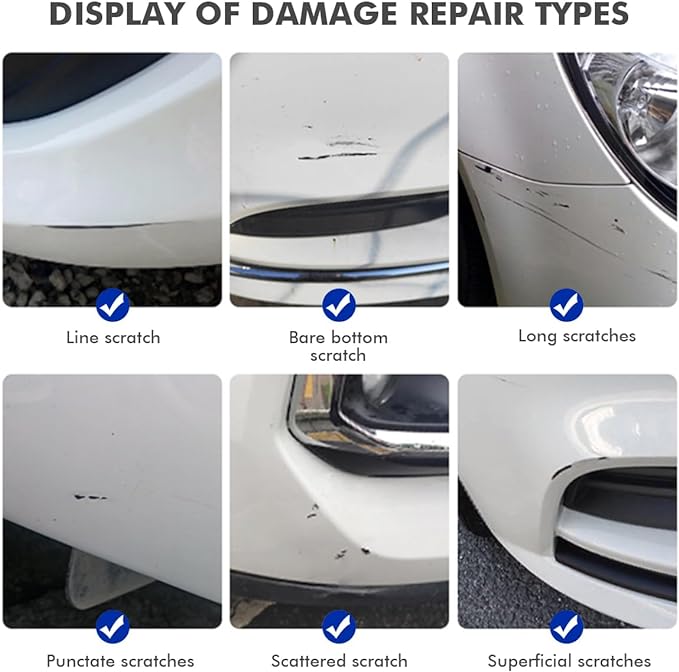 YZ Oxford White Touch Up Paint for Ford, DIY Car Paint Scratch Repair Kit, Automotive Paints, Quick & Easy Fix Scratch Repair for F-150/Mustang/Transit/Explorer/Taurus/Focus/Ranger/Escape/Edge