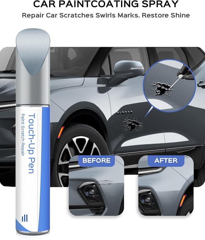 WA931L/68 Blue Ice Metallic Touch Up Paint Compatible with Chevrolet Exact Match Chips and Nicks Touch Up