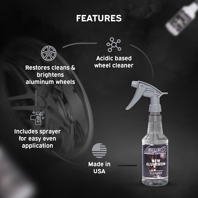 LANE'S Super Blue Tire Dressing + New Aluminum Spray Bundle Kit | Car Tire Shine Spray | Rim Cleaner & Shine | Best Tire Shine, Best Rim Cleaner | Protection from Cracks & UV Rays | Non-Greasy | 16oz