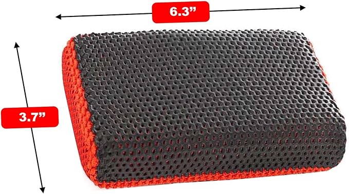 2 Pcs Fine Grade Clay Scrubber for Auto Detailing and Car Detailing, Clay Sponge Decontaminates Debris, Painted Surfaces, and Road Grime Efficiently and Easily, Enhance Gloss and Color Depth