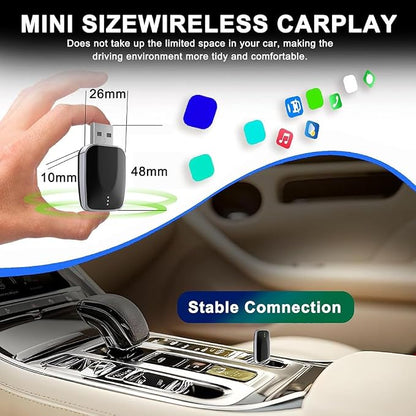 Wireless Android Auto Adapter for MG GS ZP ZS 2017-2022,Converts Wired to Wireless Stable Connection Mini Size Accessories(Android 11+ Only),A