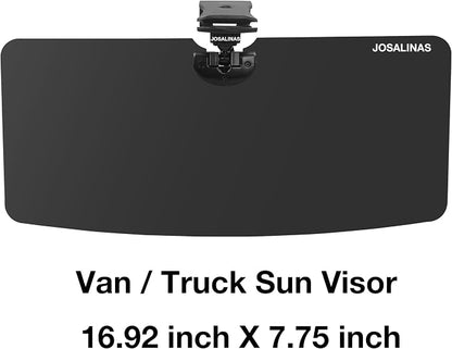 Automotive Sun Visors for Car, Van, Truck, Polarized Protection, Universal Install Anti-Glare Extender (16.92" for Truck/Van Sun Visor)