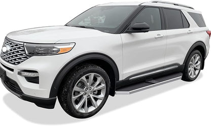 APS Polished Running Boards Style Compatible with Ford Explorer 2020-2026 Sport Utility 4-Door (Side Steps Side Bars) 6in Wide 304 Stainless Steel