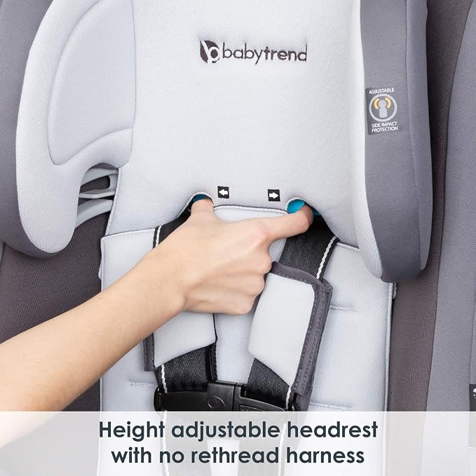 Baby Trend Cover Me™ 4-in-1 Convertible Car Seat, Vespa – Built-in Canopy, 4-Stage Growth System, Plush Comfort Padding, Multi-Position Recline