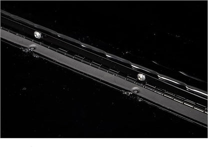 Buyers Products 1721568 Black Aluminum Diamond Tread Topsider Truck Box With Drop Door, 96x18x16 Inch, Weather Resistant, Locking Compression Latch, No Drill Install, Made in USA