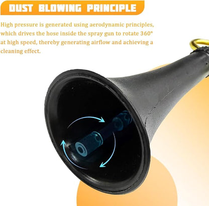 Car Detailing Air Gun, High Pressure Vehicle Air Blower Dryer Detailing Tool Kit, Automotive Interior Cleaning Gun for Quick Blowing Out Dust, Dirt, Universal for Vehicles