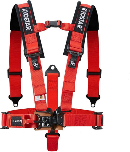 Kyostar 5 Point Black Series Latch and Link Safety Harness Set(8153 Red)