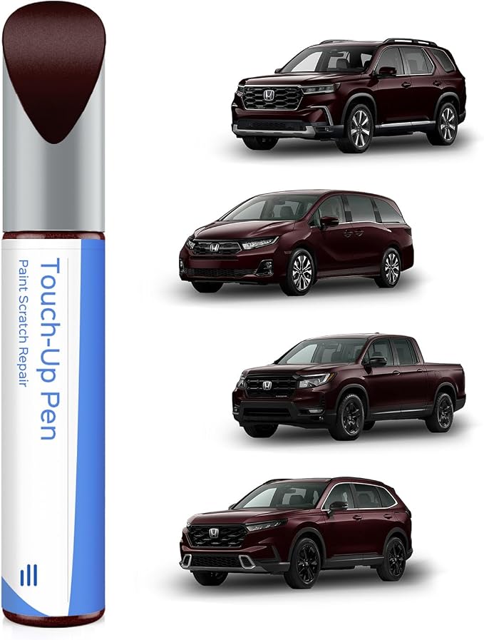 R-529P Dark Cherry Pearl Touch Up Paint Compatible with Honda Exact Match Chips and Nicks Touch Up