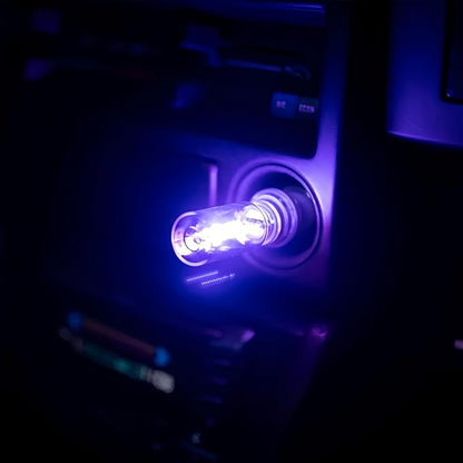 Transform Your Space with USB Nightlight! New Touch Bedside Car Atmosphere Light, DIY Romantic Mini Ceramic LED Glass Bottle （Purple Light）