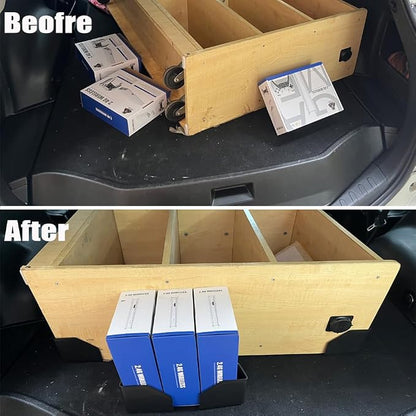 Fun&H Car Trunk Organizer Blocks, Hook & Loop Trunk Cargo Blocks, Trunk Divider to Hold Cargo in Place, Available to Wool Carpet for Car Truck SUV Van (4.7'')