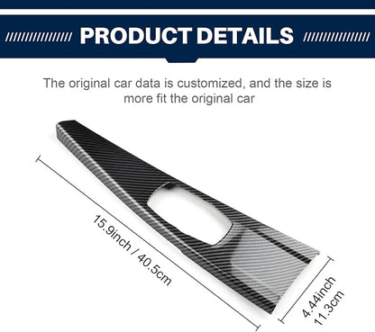 for BMW Multimedia Panel Cover, F30 Carbon Fiber Style Panel Trim Cover Car Center Console for 3 Series F30 F31 F32 F34 F36 328i 320i 335i 330i 435i 420i 430i 440i 425i, Not for F33