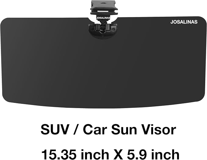 Automotive Sun Visors for Car, Van, Truck, Polarized Protection, Universal Install Anti-Glare Extender (15.35" for SUV/Car Sun Visor)