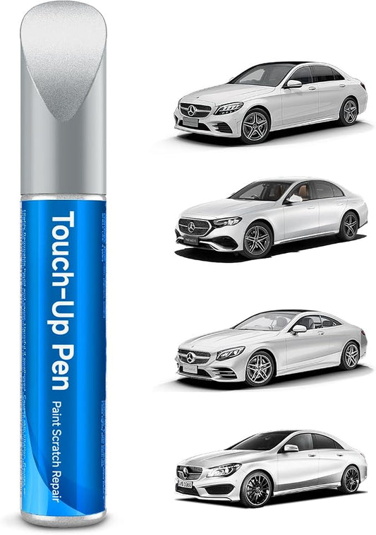 650/9650 Calcite/Cirrus White Touch Up Paint Compatible With Mercedes-Benz Exact Match Car Paint Pen Scratch Repair