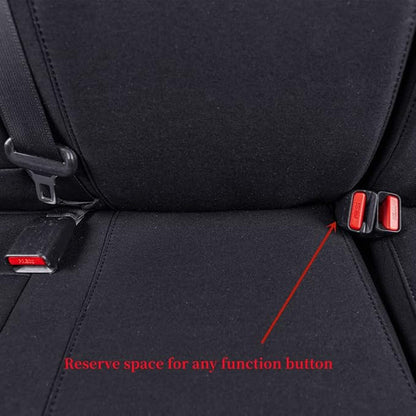 coverdream Tacoma Seat Covers Custom Fit for 2016-2023 Toyota Tacoma Access/Xtra Cab SR SR5,Fully Covered Polyester Truck Seat Protector-Full Set(Black)